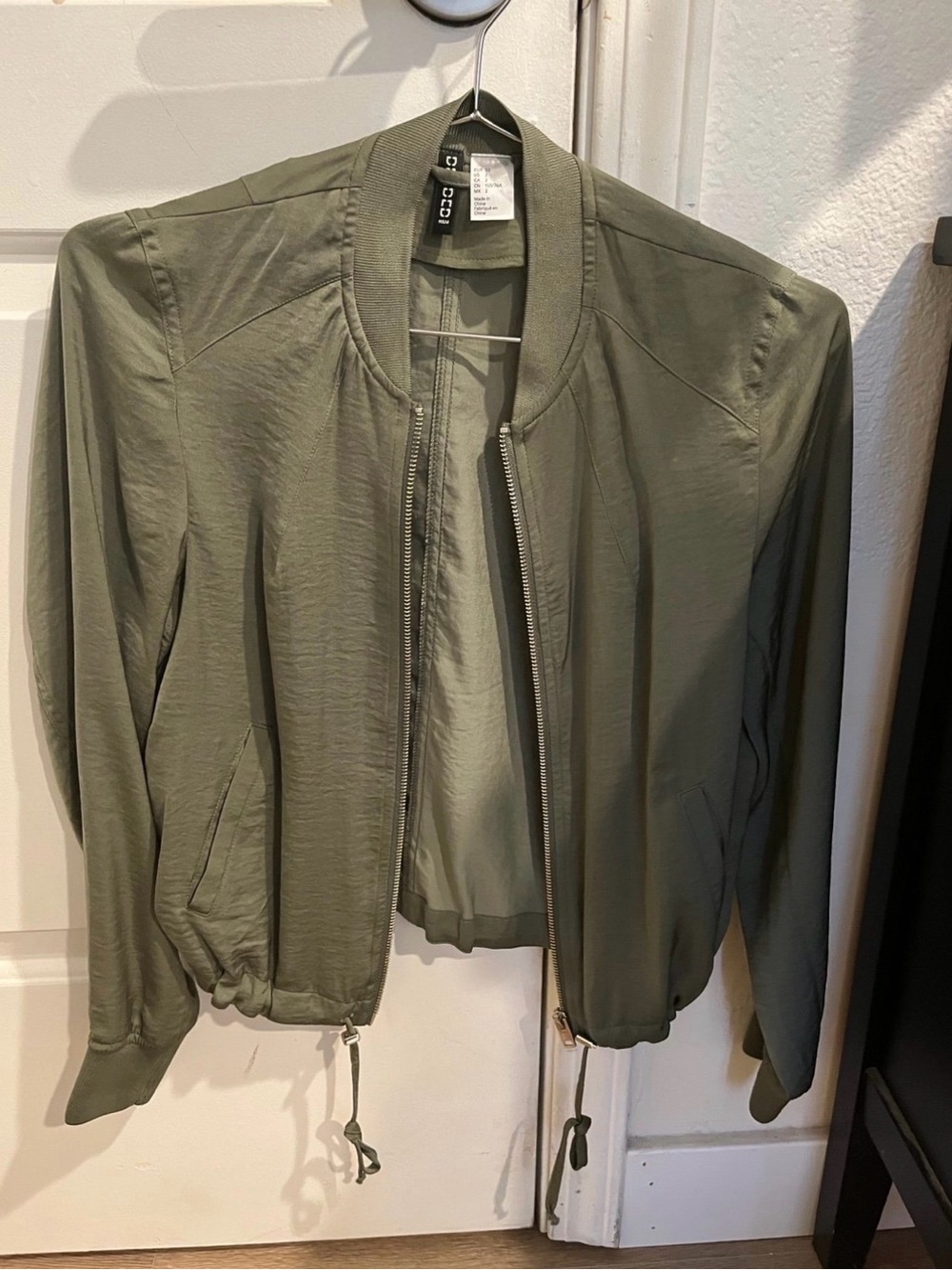 H&M lightweight green jacket